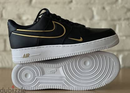 Nike Air Force 1 '07 LV8 Metallic Swoosh Pack Black Gold