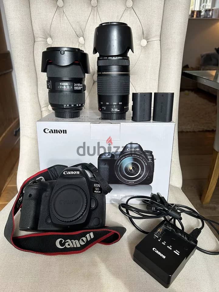 Canon EOS 5D Mark IV EF 24-105mm f/4L Camera Lens Kit 0