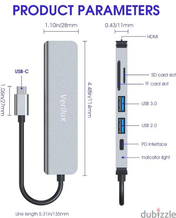 MacBook 6 in 1 USB Type C Hub 1