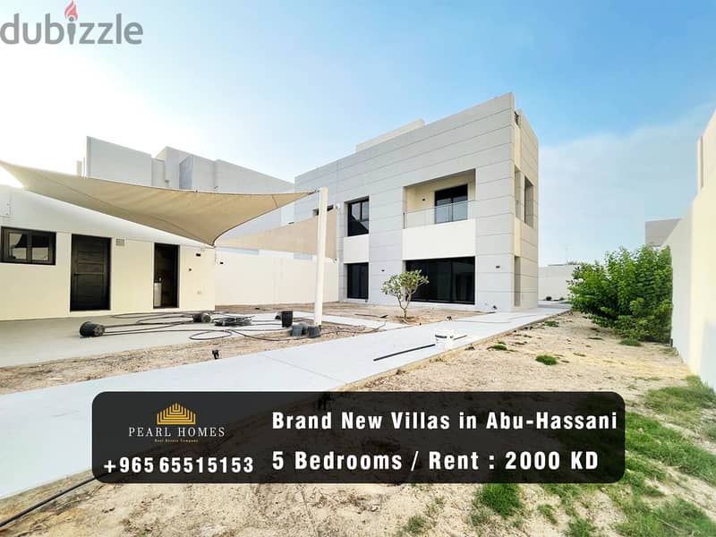 Brand New Villas for Rent in Abu-Hassani 0