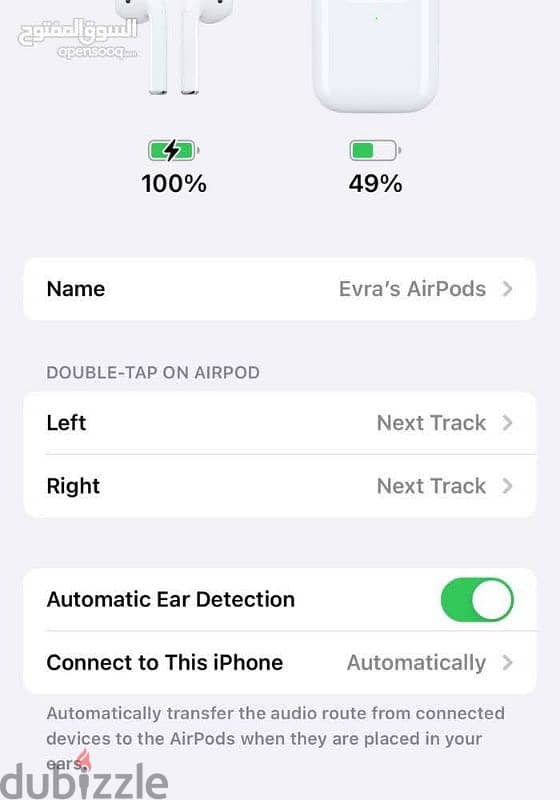 Apple AirPods 2 original new with serial number 100% battery 3