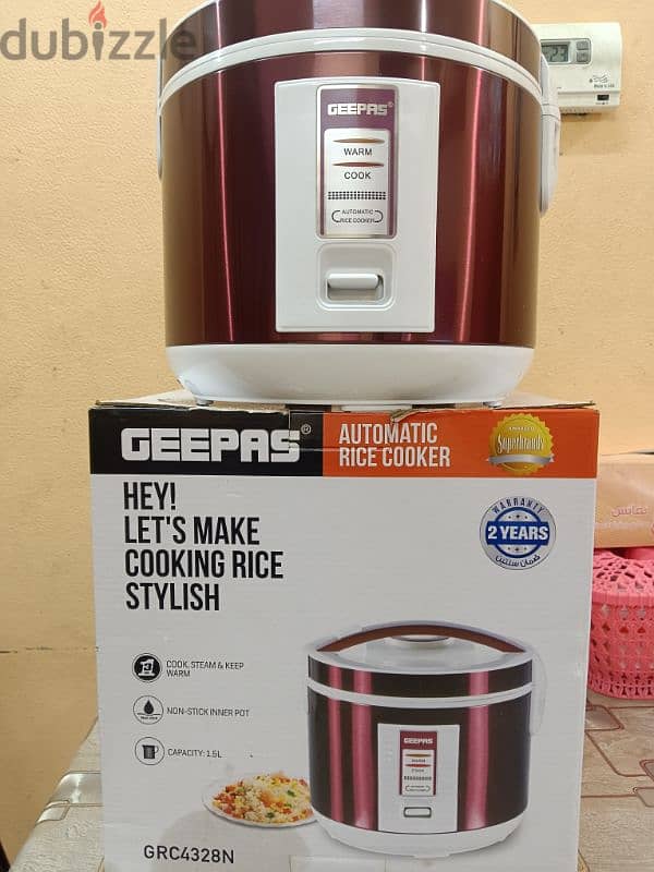 GEEPAS automatic Rice cooker 2