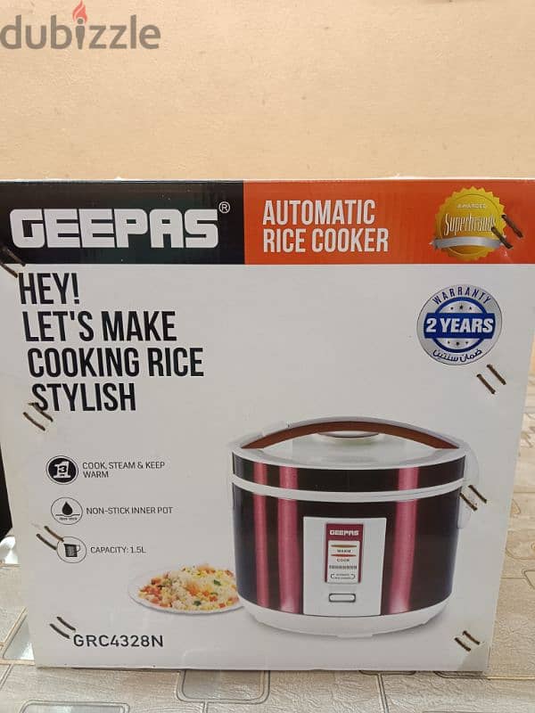 GEEPAS automatic Rice cooker 6