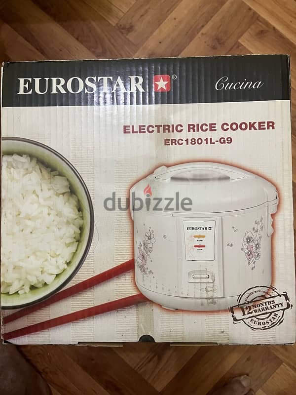 EUROSTAE ELECTRIC RICE COOKER 1.8 litre 1