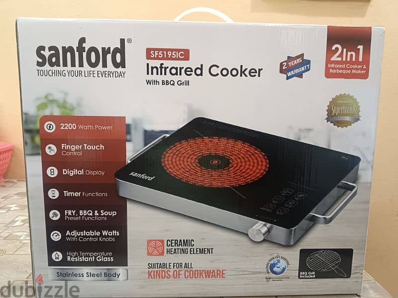 Sanford infrared cooker with BBQ grill 0