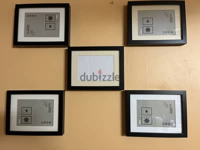 IKEA Photo Frames (Set of 5) - Only 3 KWD (Negotiable)