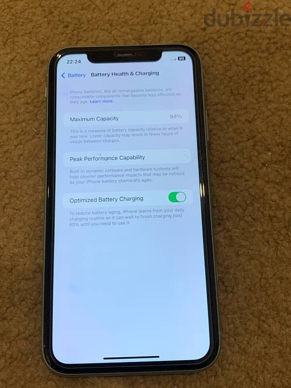 iPhone 11 …128gb battery 84% not open phone but face lock not working 10