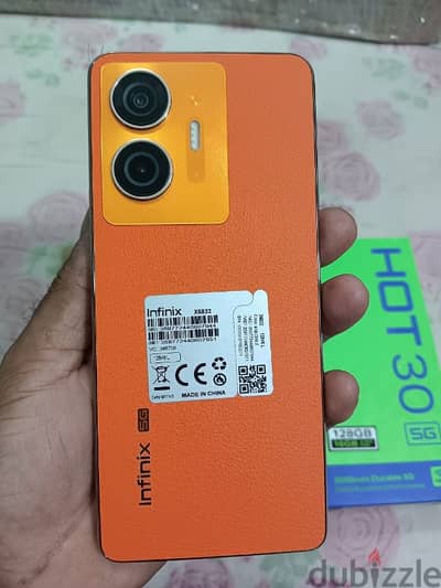 Exchange Infinix hot 30 5g 8gb 128gb leather back  under warrenty