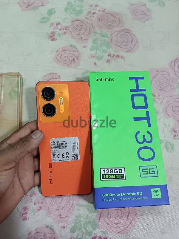 Exchange Infinix hot 30 5g 8gb 128gb leather back  under warrenty 3