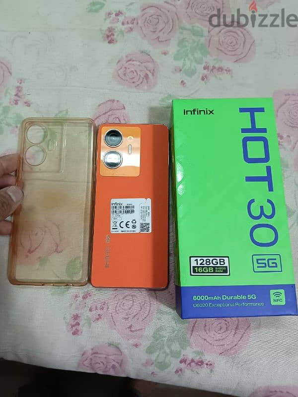 Exchange Infinix hot 30 5g 8gb 128gb leather back  under warrenty 4