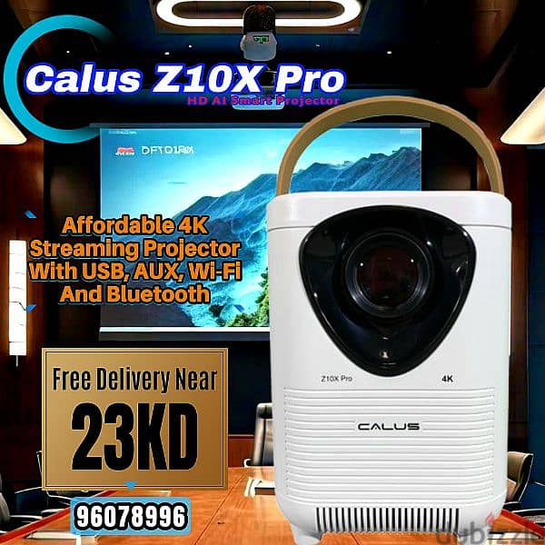 Calus Z10X Pro : Affordable 4K Streaming Projector 0