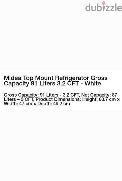 Media Top Mount Refrigerator 91 ltr