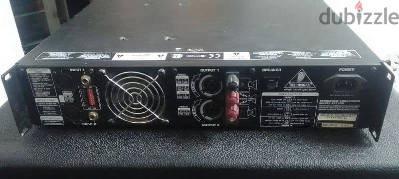 bheringer ep 2500 pawer amp. 9