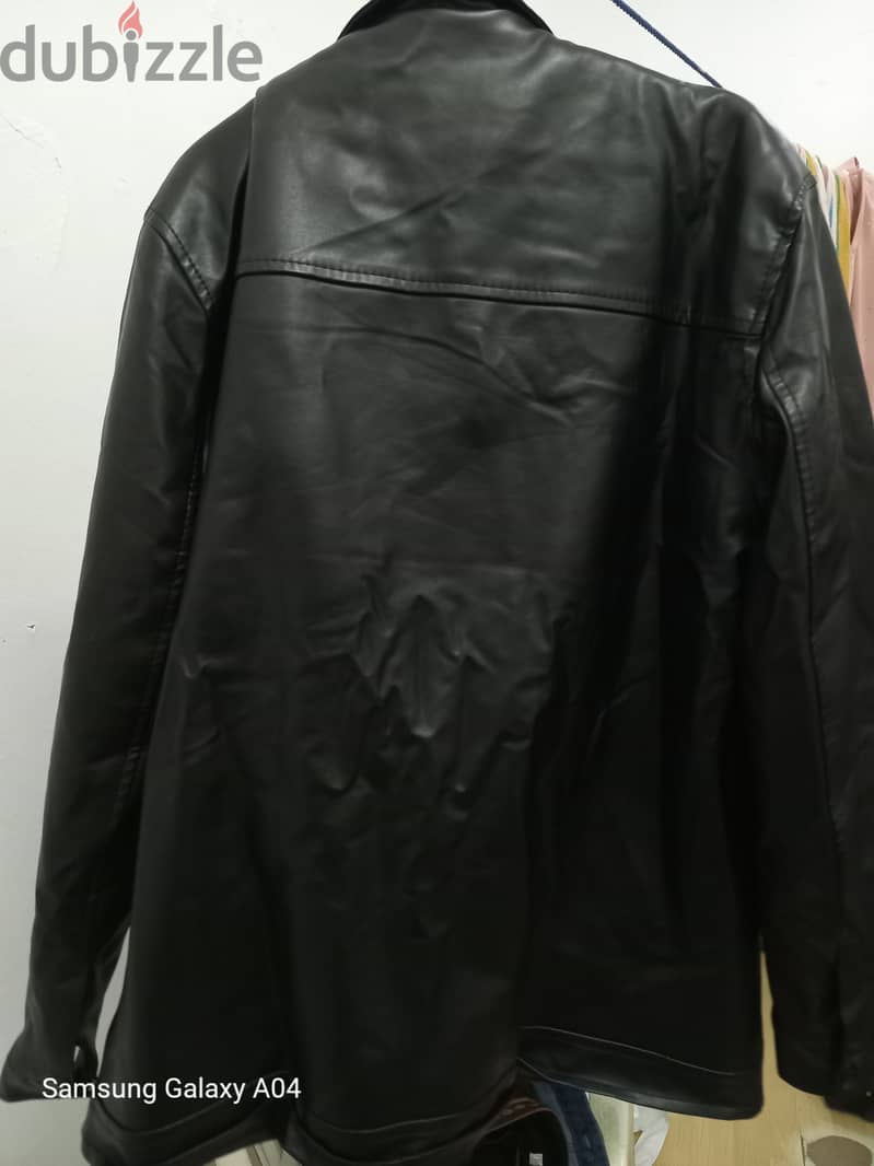 New Men's leather jacket (xxl) 4