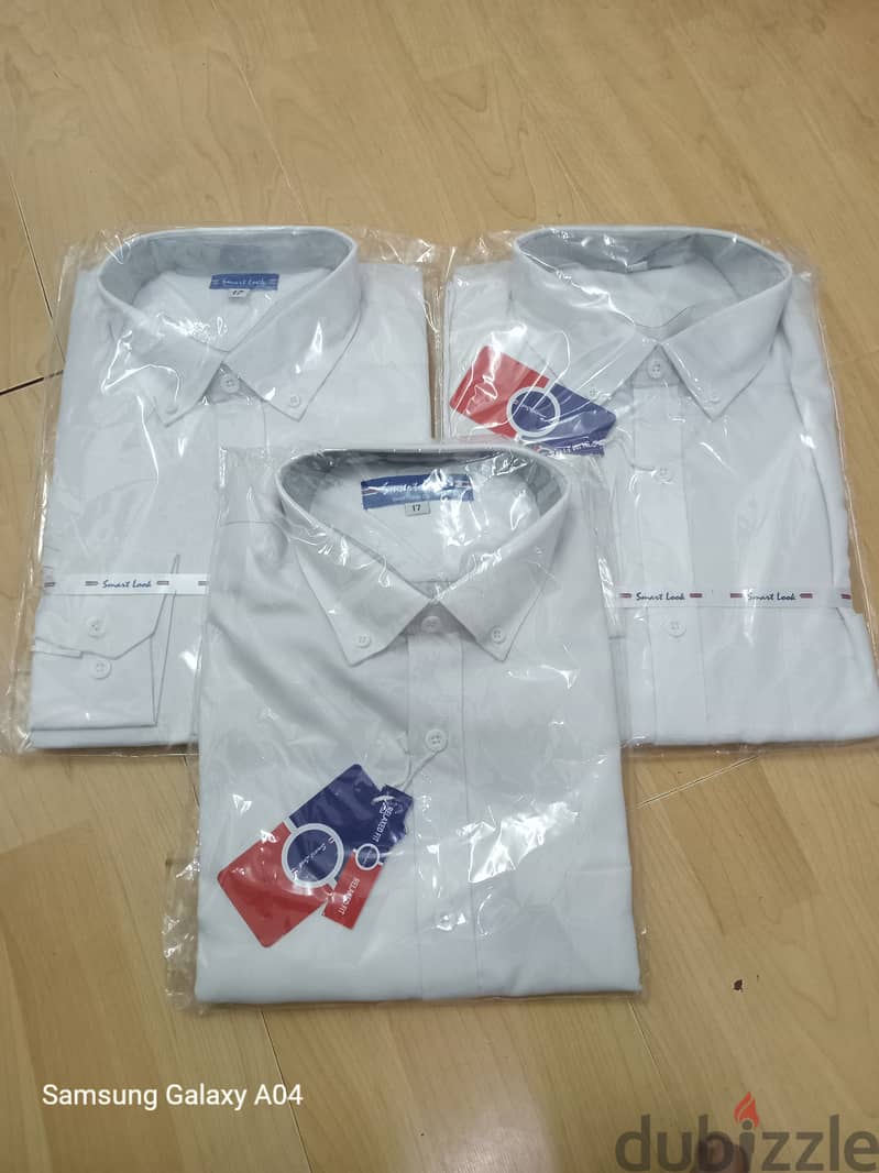 Men's cotton white shirts xxl 3pcs 2