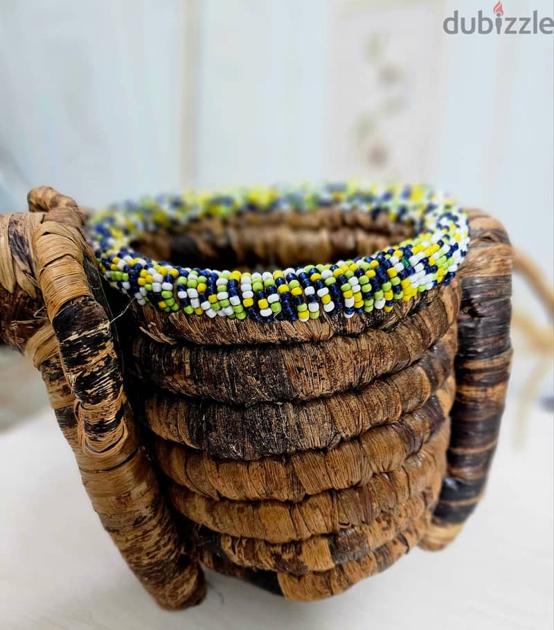 South African Handcrafted Elephant Shape Basket 4