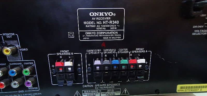 onkyo avr resiver 5.1 chenals v good working condition 5