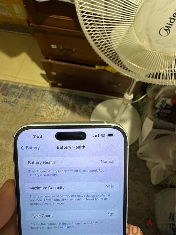 iPhone 15 plus  256GB 5G 99. /. Battery 2