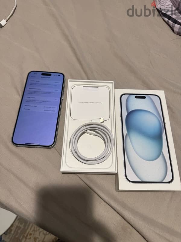 iPhone 15 plus  256GB 5G 99. /. Battery 7