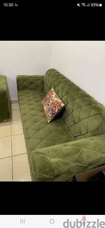 Green sofa for sell very good condition