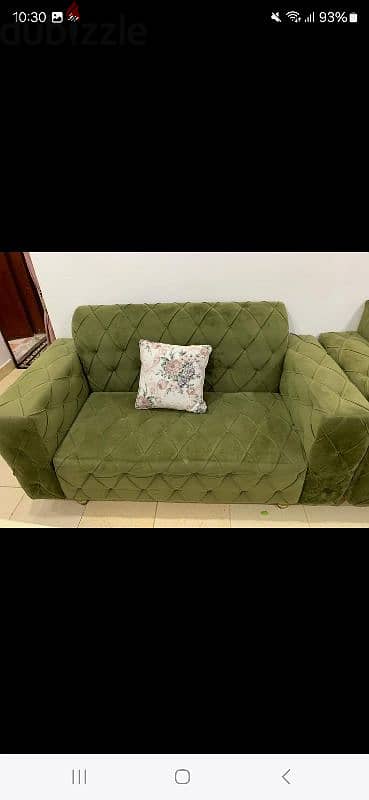 Green sofa for sell very good condition 3