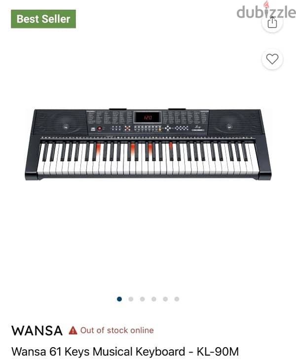 WANSA 61 keys musical keyboard **only used for one week** 1