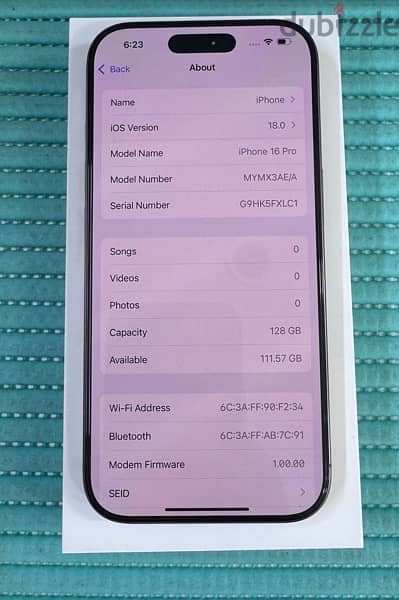 iPhone 16 Pro 5G 128 GB  desert titanium 2 Days Used Only ! 5