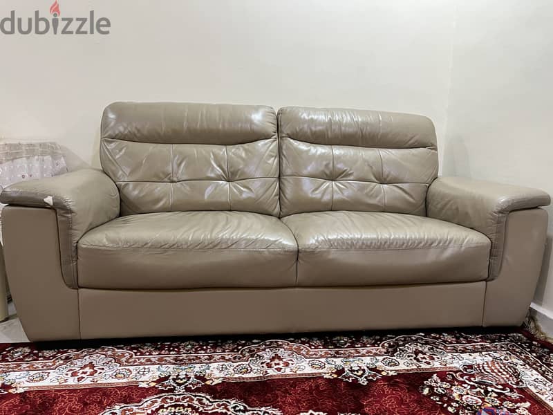 2 Seater leather Sofa 1