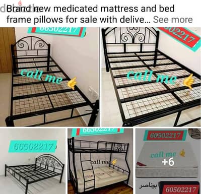 Brand new medicated mattress and bed frame pillow 66502217  All size