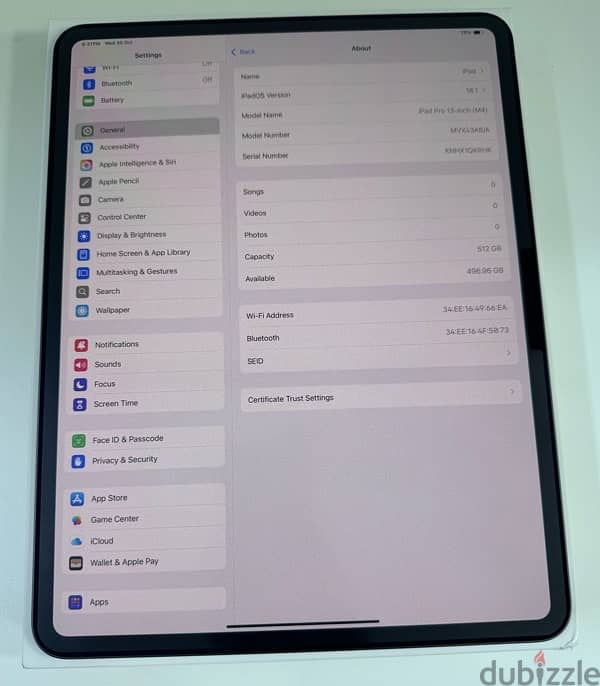 Apple iPad Pro 13” M4 512 GB  Wifi Black Used! 6