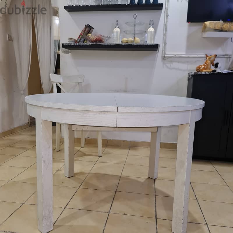 Used Extendable Dining Table for Sale in Kuwait – IKEA 4