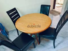 Dining Table with chairs and Room heater for sale Abu Halifa 0