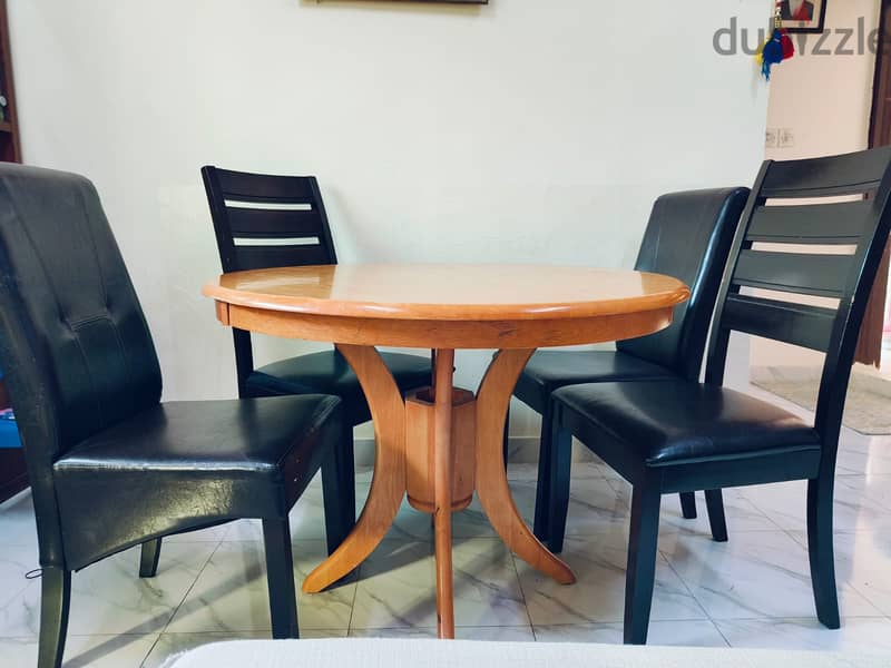 Dining Table with chairs and Room heater for sale Abu Halifa 1