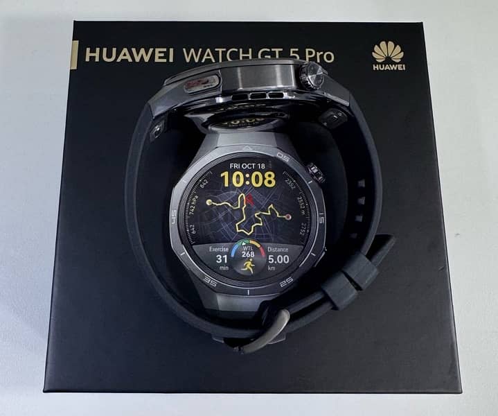 Huawei GT5 Pro 46mm Smart Watch Black 10 Days Used Only! 3