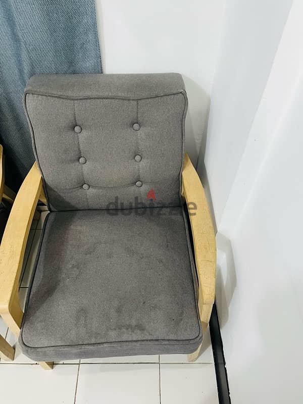 sofa single seater. grey 1