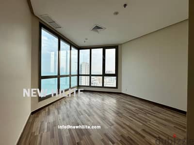 Modern sea view two & three Bedroom Apartment for Rent in Salmiya