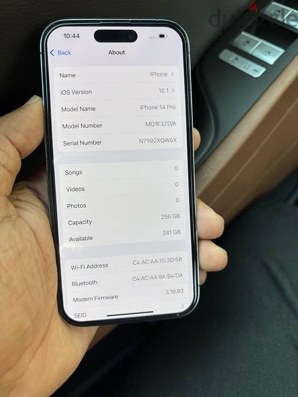 iPhone 14 Pro 256GB  good condition  86. /. Battery 4