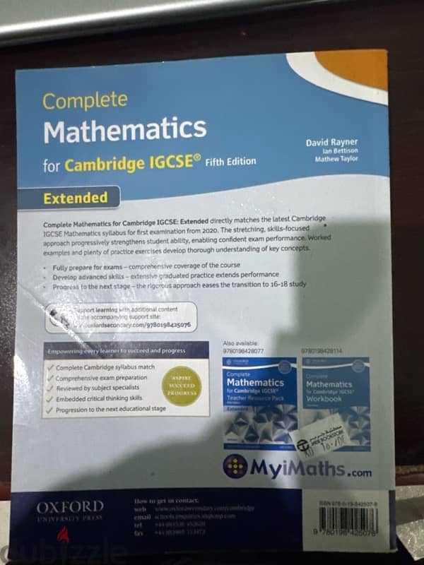 mathematics igcse fifth edition book 1