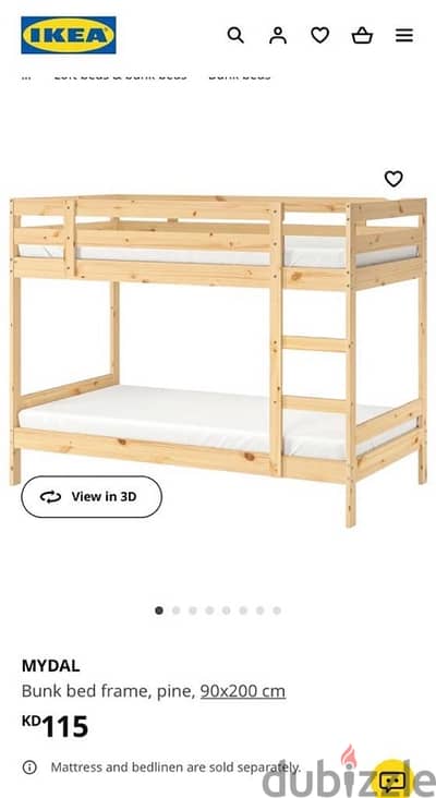 Bunk bed for sale