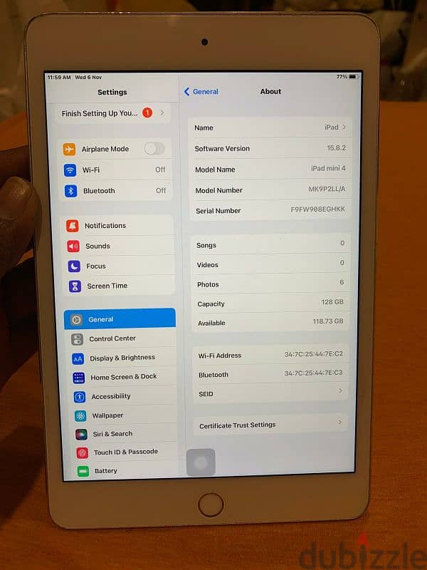 Apple iPad Mini 4  Wi-Fi 128 GB 2