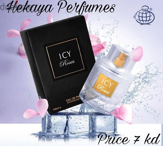 Icy Roses 100ml EDP by Fragrance World only 7kd and free delivery 0