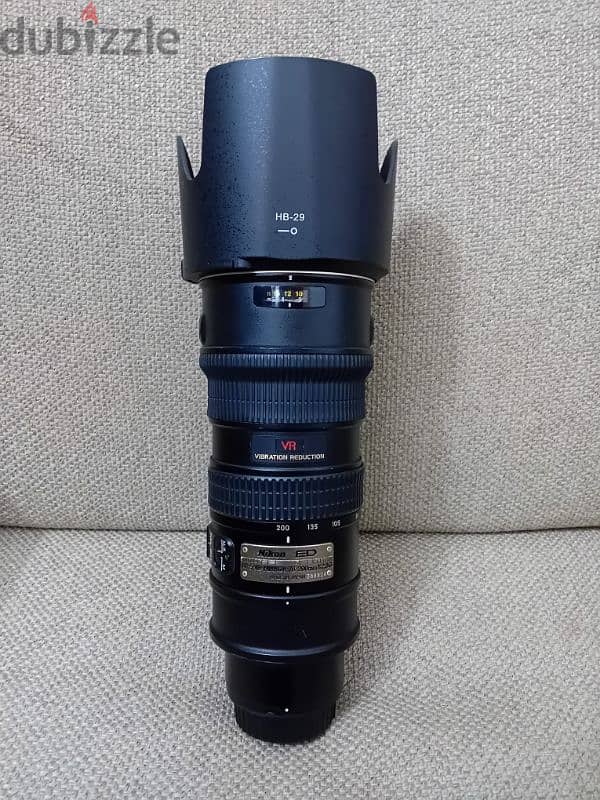 Nikon 70-200mm F/2.8 g VR Lens 0