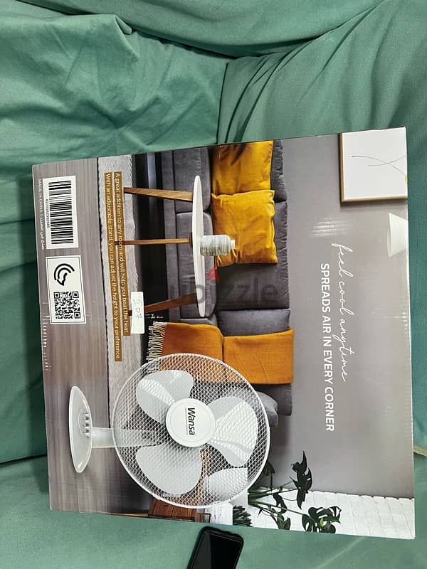 new Wansa fan 10 kd only warranty 1 year with box and remote 7