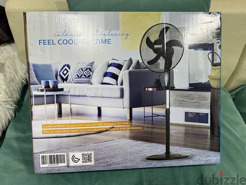 new Wansa fan 10 kd only warranty 1 year with box and remote 14