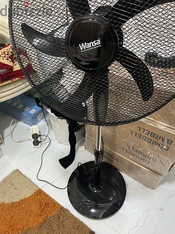 new Wansa fan 10 kd only warranty 1 year with box and remote 15