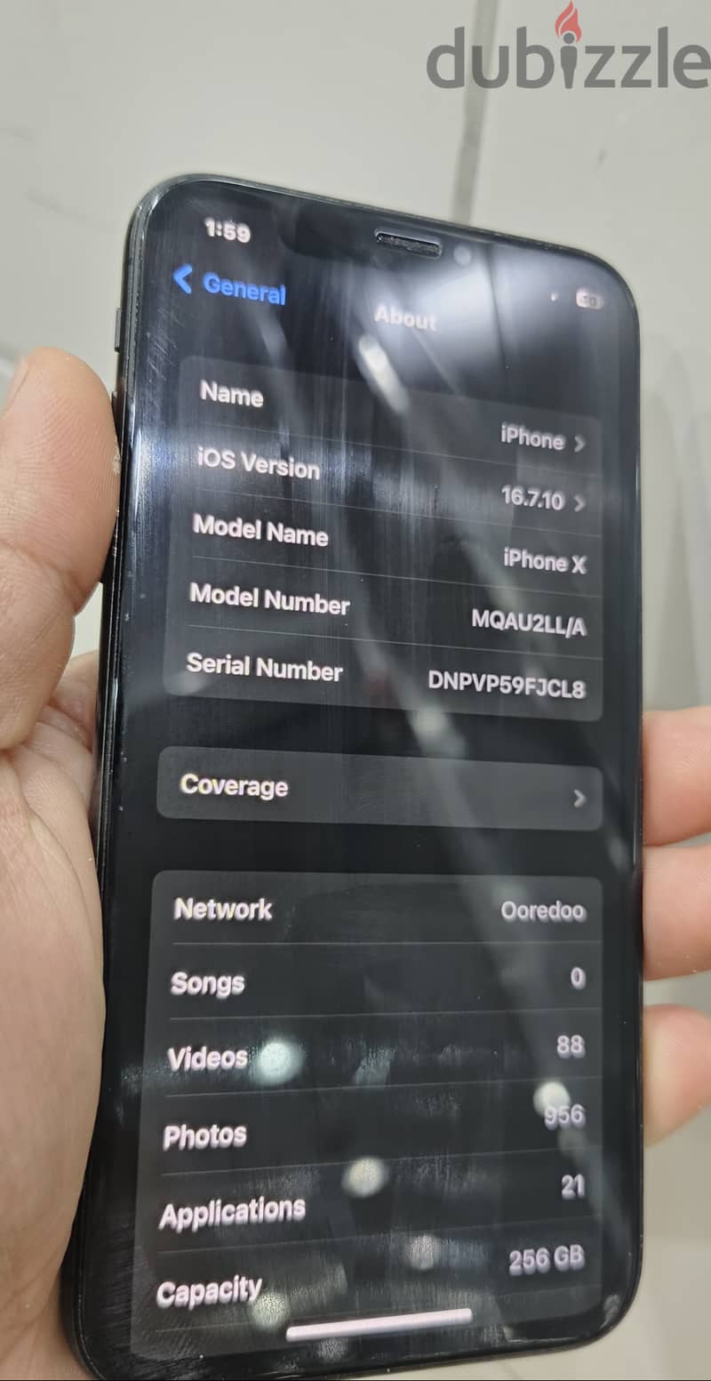 iPhone X 256gb Good condition 100% 1