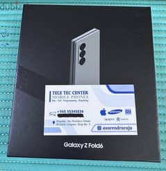 Samsung Galaxy Z Fold 6 5G 512 GB  Silver shadow New Sealed! 0