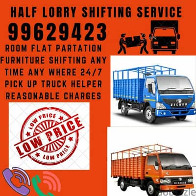 Half lorry shifting Room flat house shifting 99629423