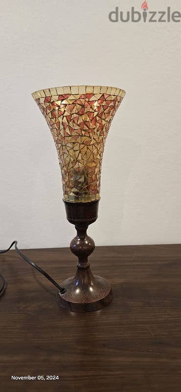 Mosaic glass lamp