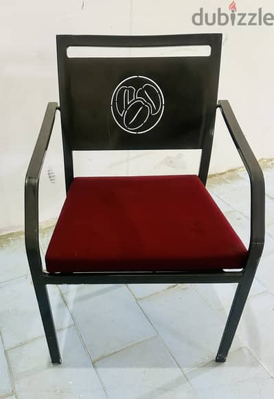 Metal chair with cushions 30 pieces